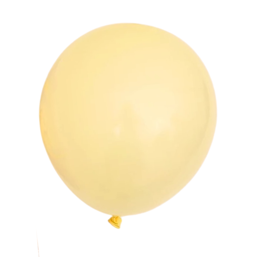 Ballon jaune pastel