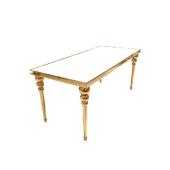 Table d'honneur rectangulaire or 180cm
