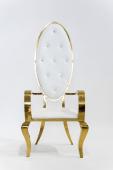 Chaise Royal Blanche & Or