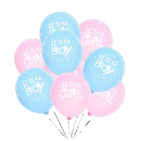 Lot de 10 ballons Boy or Girl