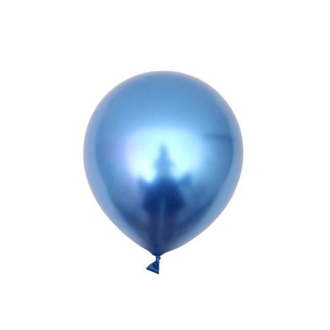 Ballon de luxe bleu métallisé