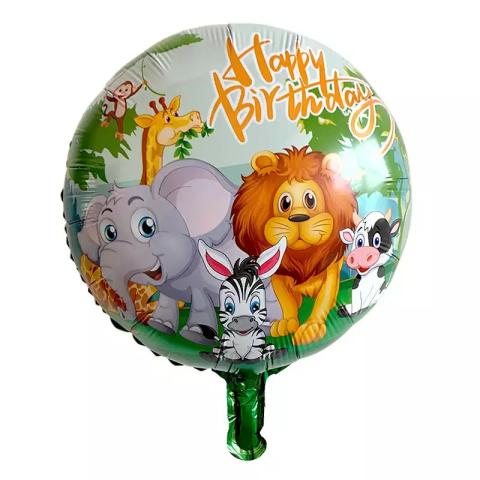 Ballon animaux Happy Birthday 45cm
