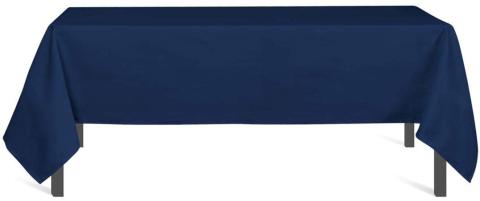Nappe rectangulaire bleue 140x300cm