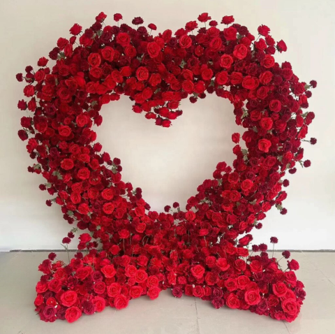 Arche Coeur Roses Rouges 200cm