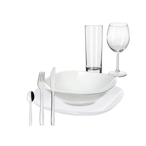 kit vaisselle; kit vaisselle assiette creuse; assiette à soupe; assiette à salade; location kit vaisselle; location vaisselle