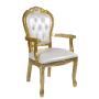 Chaise Royale Blanche & Or